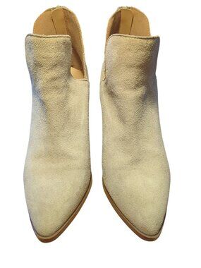Tan Blondo Wanda Waterproof Suede Ankle Bootie Size 8